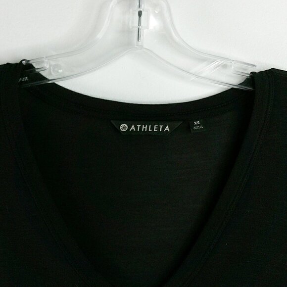 Athleta - V- Neck Black Thin Sweater - Size XS - Picture 3 of 6